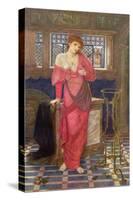 Isabella and the Pot of Basil-John Melhuish Strudwick-Stretched Canvas