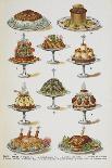 Assorted Fish Dishes Including Salmon, Trout, Cod and Scallops-Isabella Beeton-Giclee Print