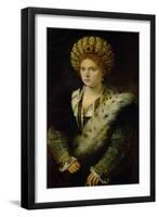 Isabella D'Este (1474-1539)-Titian (Tiziano Vecelli)-Framed Giclee Print