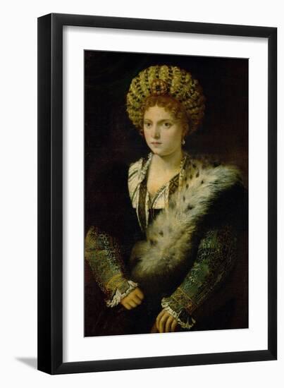 Isabella D'Este (1474-1539)-Titian (Tiziano Vecelli)-Framed Giclee Print