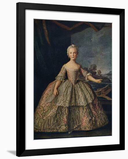 'Isabella de Bourbon, Infanta of Parma', 1747 (c1927)-Jean-Marc Nattier-Framed Giclee Print