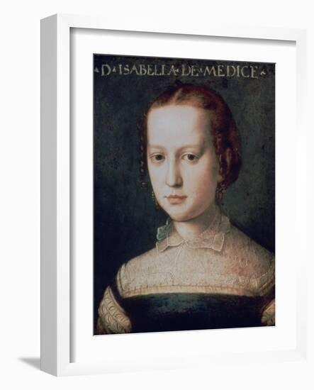 Isabella De Medici, 16th Century-Agnolo Bronzino-Framed Giclee Print