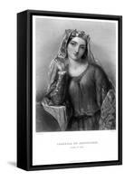 Isabella of Angouleme (1187-124), Queen Consort to King John-B Eyles-Framed Stretched Canvas