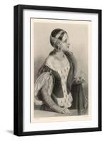 Isabella of France Queen of Edward II Daughter of Philippe IV of France-Henry Austin-Framed Art Print