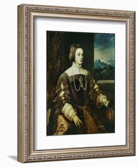 Isabella of Portugal-Titian (Tiziano Vecelli)-Framed Giclee Print