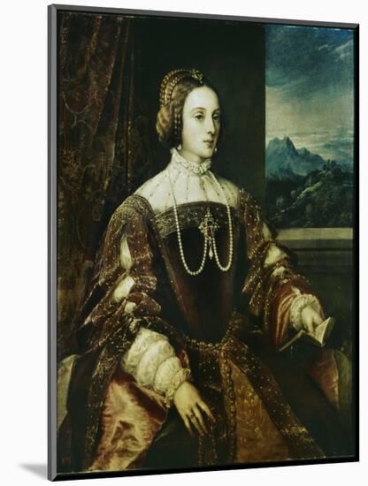 Isabella of Portugal-Titian (Tiziano Vecelli)-Mounted Giclee Print