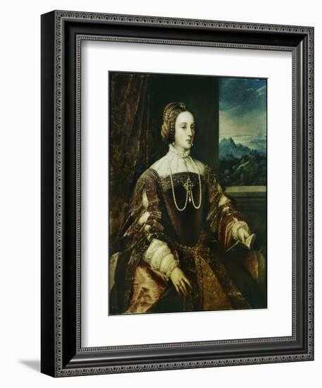 Isabella of Portugal-Titian (Tiziano Vecelli)-Framed Giclee Print