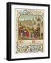 Isabella Queen of Edward II Flees to France and is Received by Charles le Bel-Ronjat-Framed Art Print