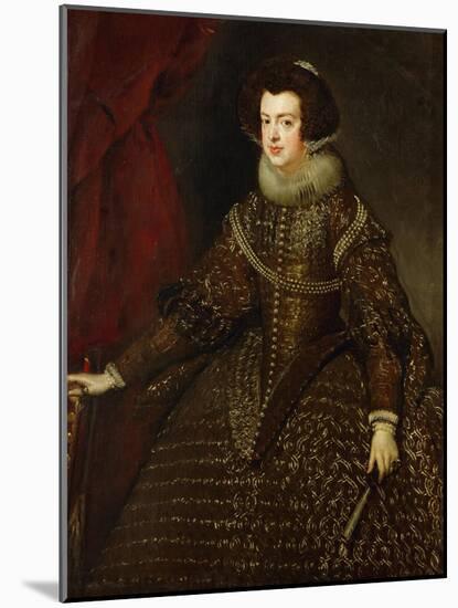 Isabella, Queen of Spain, 1602-1644-Diego Velazquez-Mounted Giclee Print