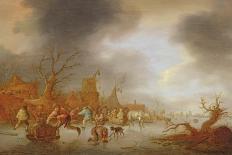 Children Playing by a Cottage Fire, 1641-Isack van Ostade-Giclee Print