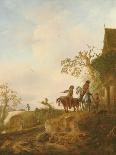 Children Playing by a Cottage Fire, 1641-Isack van Ostade-Framed Giclee Print