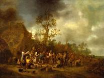 Peasants Merrymaking outside an Inn, 1642-Isack van Ostade-Giclee Print