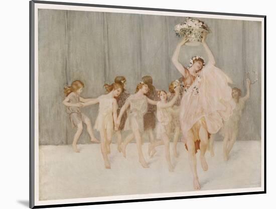 Isadora Duncan American Dancer Seen Here with Some of Her Pupils-A.f. Gorguet-Mounted Photographic Print