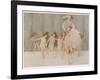 Isadora Duncan American Dancer Seen Here with Some of Her Pupils-A.f. Gorguet-Framed Photographic Print