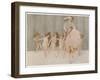 Isadora Duncan American Dancer Seen Here with Some of Her Pupils-A.f. Gorguet-Framed Photographic Print