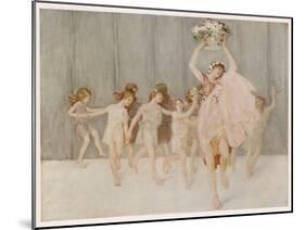 Isadora Duncan American Dancer Seen Here with Some of Her Pupils-A.f. Gorguet-Mounted Photographic Print