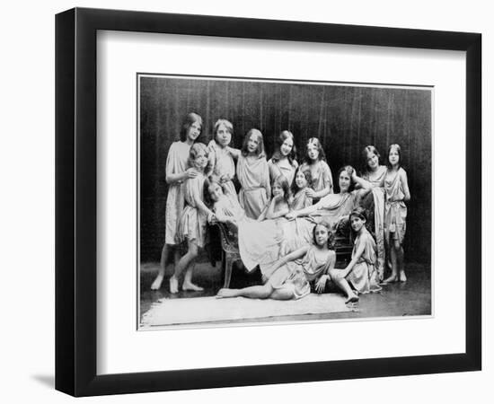 Isadora Duncan and Her Pupils from the Grunewald School, 1908-Paul Berger-Framed Giclee Print