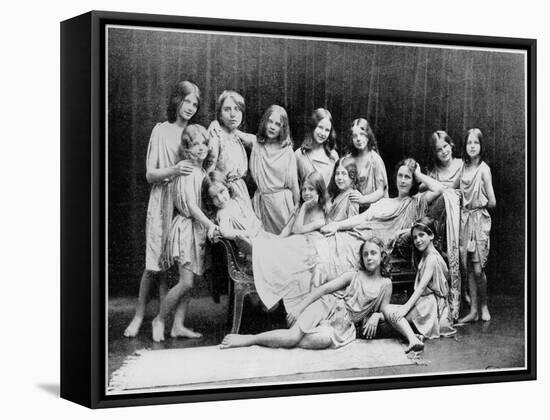 Isadora Duncan and Her Pupils from the Grunewald School, 1908-Paul Berger-Framed Stretched Canvas