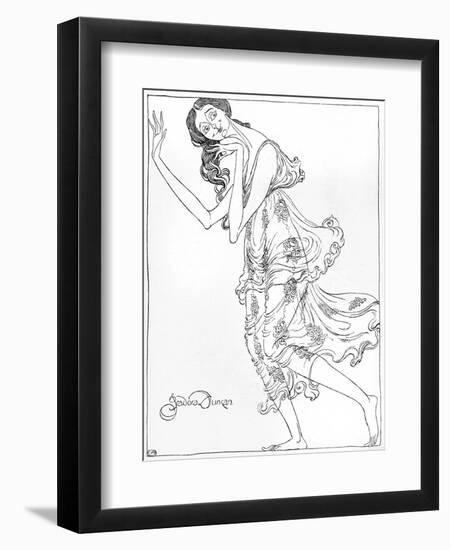 Isadora Duncan, Klods-Valdemar Andersen-Framed Art Print