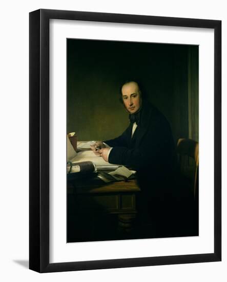 Isambard Kingdom Brunel (1806-59)-John Callcott Horsley-Framed Giclee Print