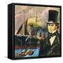 Isambard Kingdom Brunel and the Great Eastern-English School-Framed Stretched Canvas