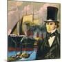 Isambard Kingdom Brunel and the Great Eastern-English School-Mounted Giclee Print