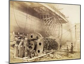 Isambard Kingdom Brunel beside the 'Great Eastern', c1857-Robert Howlett-Mounted Photographic Print