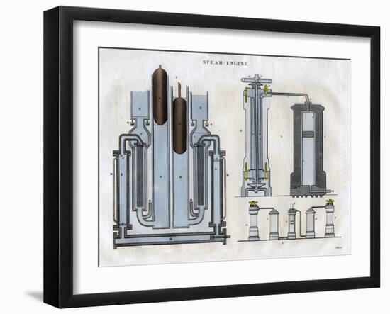 Isambard Kingdom Brunel's Steam Engine, 1827-J Pass-Framed Giclee Print