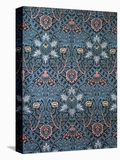 Isaphan Furnishing Fabric, Woven Wool, England, Late 19th Century-William Morris-Stretched Canvas