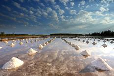 Salt Fields at Phetchaburi, Thailand-isarescheewin-Photographic Print