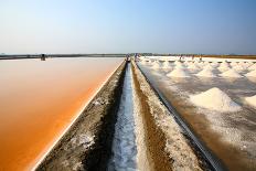 Salt Fields, Phetchaburi, Thailand-isarescheewin-Laminated Photographic Print