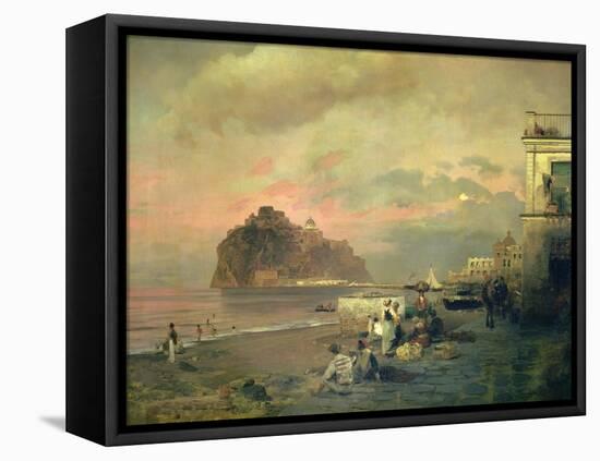 Ischia, 1884-Oswald Achenbach-Framed Stretched Canvas