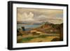 Ischia, Seen from Mount Epomeo, 1828-Jean-Baptiste-Camille Corot-Framed Giclee Print