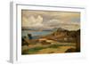 Ischia, Seen from Mount Epomeo, 1828-Jean-Baptiste-Camille Corot-Framed Giclee Print