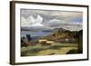 Ischia. Vue prise des pentes du mont Epomeo, au fond: Capri et le Vésuve-Jean-Baptiste-Camille Corot-Framed Giclee Print