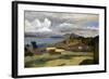 Ischia. Vue prise des pentes du mont Epomeo, au fond: Capri et le Vésuve-Jean-Baptiste-Camille Corot-Framed Giclee Print