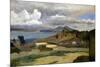 Ischia. Vue prise des pentes du mont Epomeo, au fond: Capri et le Vésuve-Jean-Baptiste-Camille Corot-Mounted Giclee Print