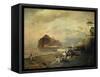 Ischia-Oswald Achenbach-Framed Stretched Canvas