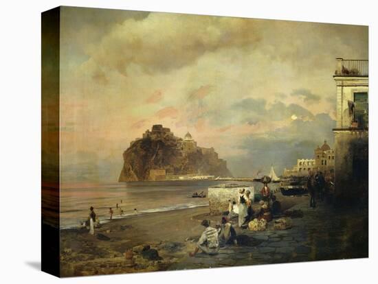 Ischia-Oswald Achenbach-Stretched Canvas