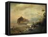 Ischia-Oswald Achenbach-Framed Stretched Canvas