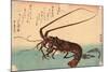 Ise Ebi to Shiba Ebi-Utagawa Hiroshige-Mounted Giclee Print