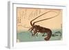 Ise Ebi to Shiba Ebi-Utagawa Hiroshige-Framed Premium Giclee Print