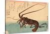 Ise Ebi to Shiba Ebi-Utagawa Hiroshige-Stretched Canvas