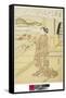 Ise, from an Untitled Series of Thirty-Six Immortal Poets, C. 1767-68 (Colour Woodblock Print)-Suzuki Harunobu-Framed Stretched Canvas