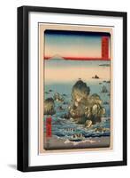 Ise Futamigaura-Utagawa Hiroshige-Framed Giclee Print