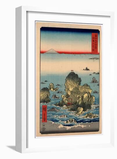 Ise Futamigaura-Utagawa Hiroshige-Framed Giclee Print