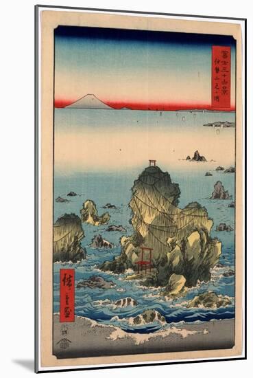 Ise Futamigaura-Utagawa Hiroshige-Mounted Giclee Print