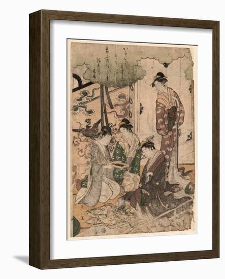 Ise Monogatari-Hosoda Eishi-Framed Giclee Print