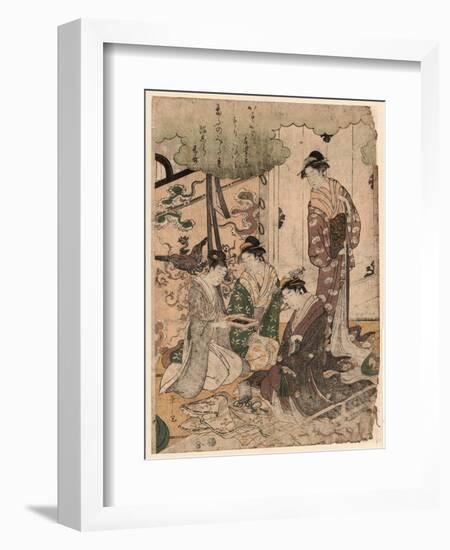 Ise Monogatari-Hosoda Eishi-Framed Giclee Print