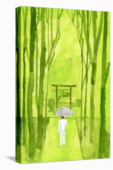 ise shrine; Torii is the entrance to the shrine, 2016-Hiroyuki Izutsu-Stretched Canvas